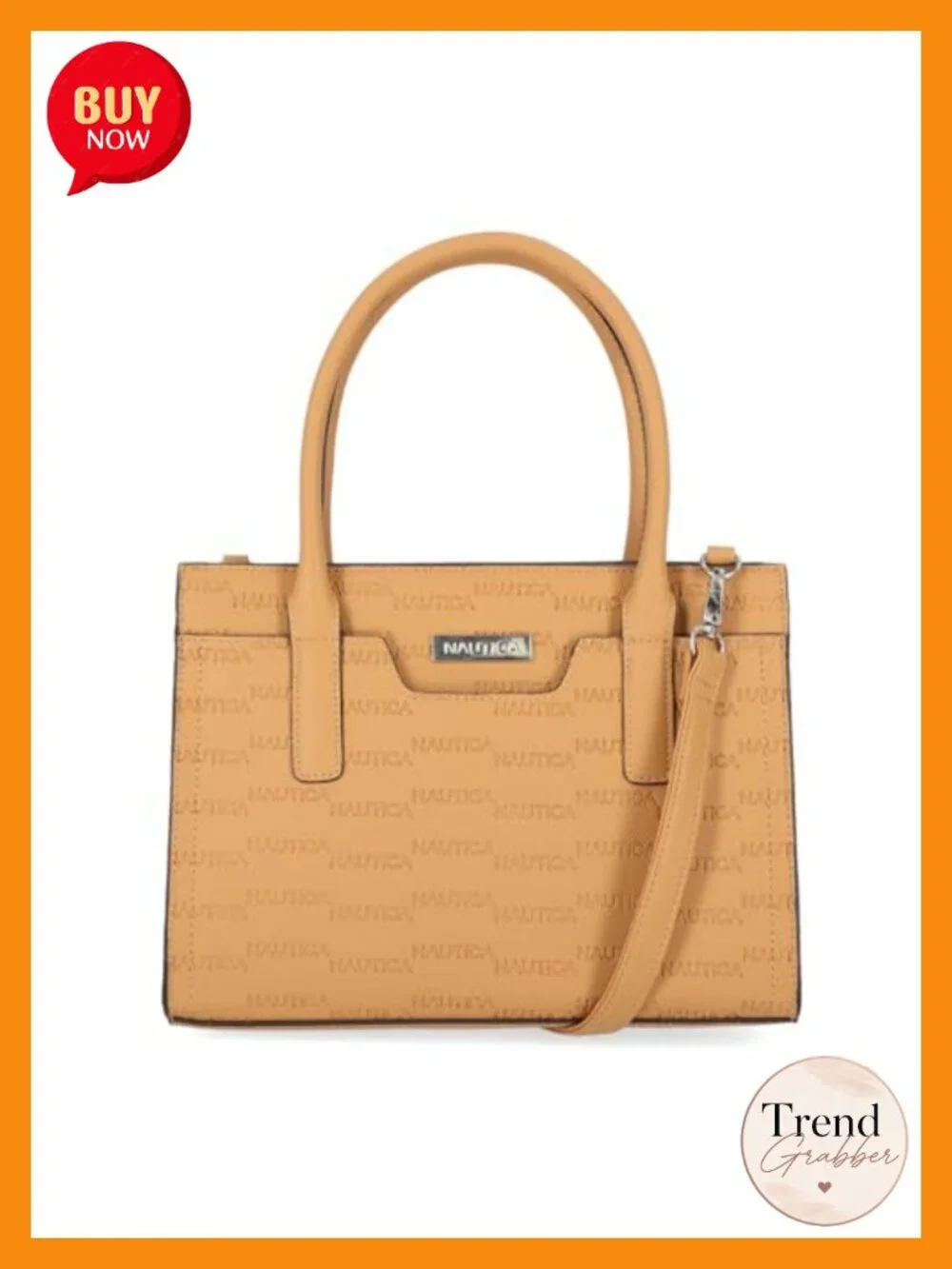 Vegan Leather Satchel Handbag Removable Crossbody Strap Top Handle Purse